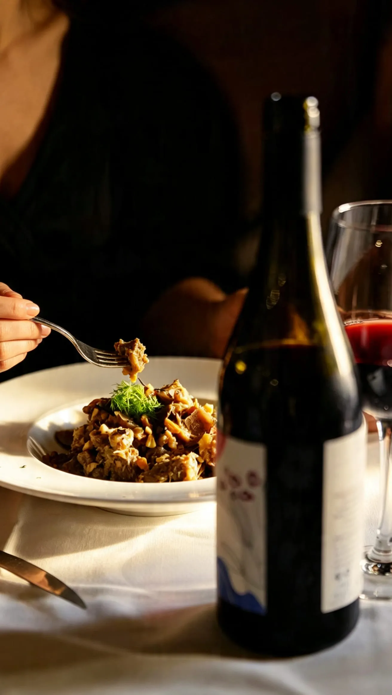 Pizzicotto brasato al vino rosso