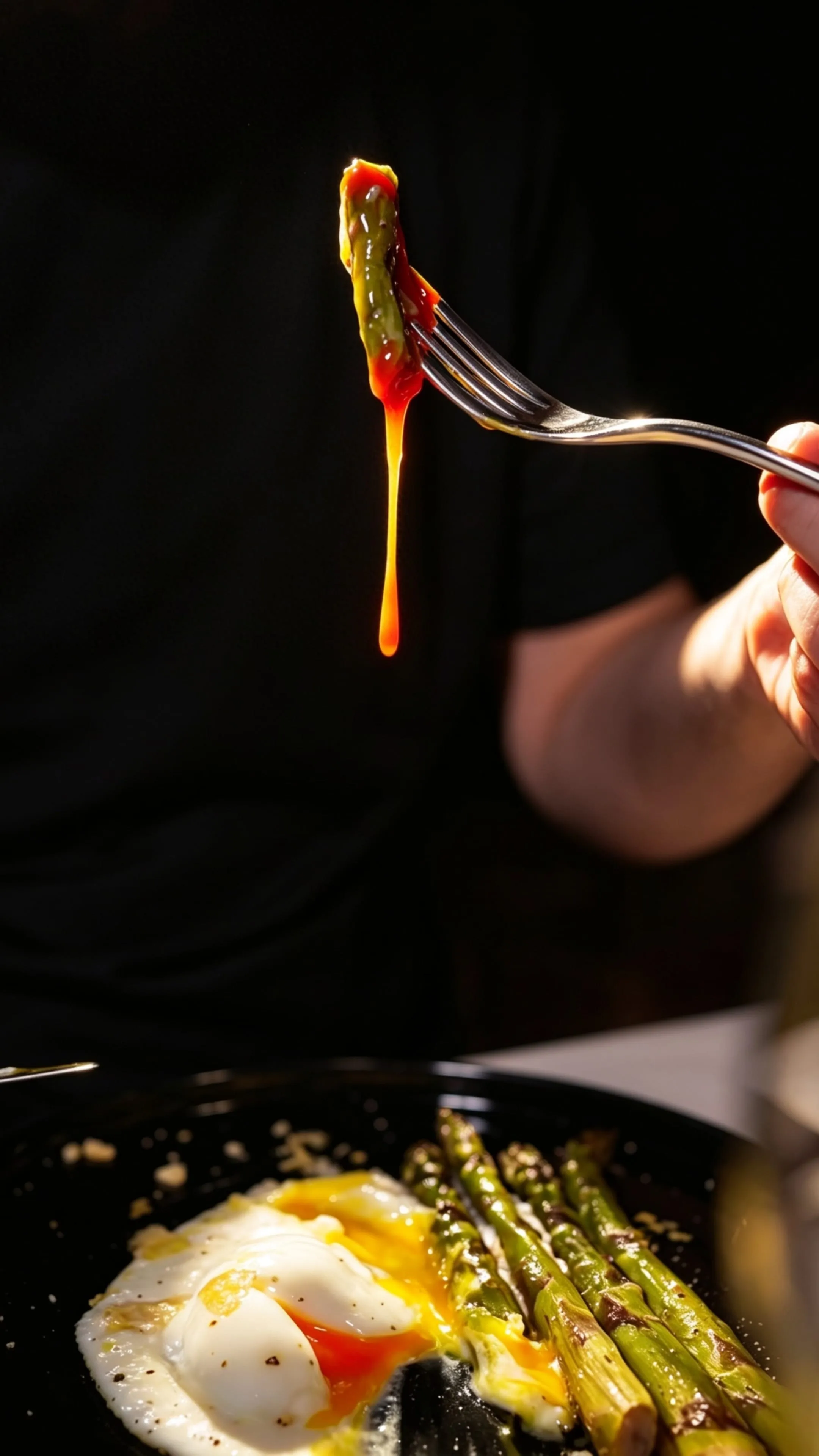 Uovo cotto a bassa temperatura con asparagi